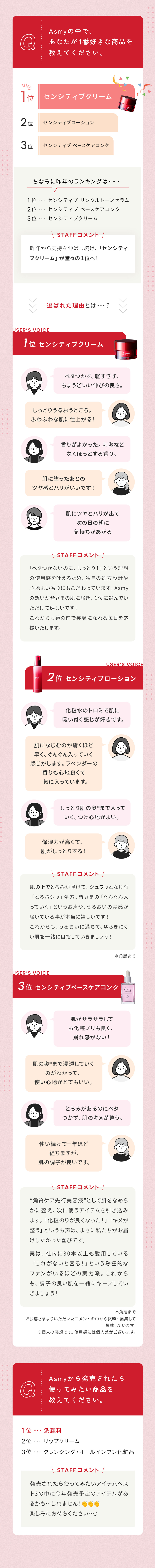 Asmyの中で、あなたが1番好きな商品を教えてください。