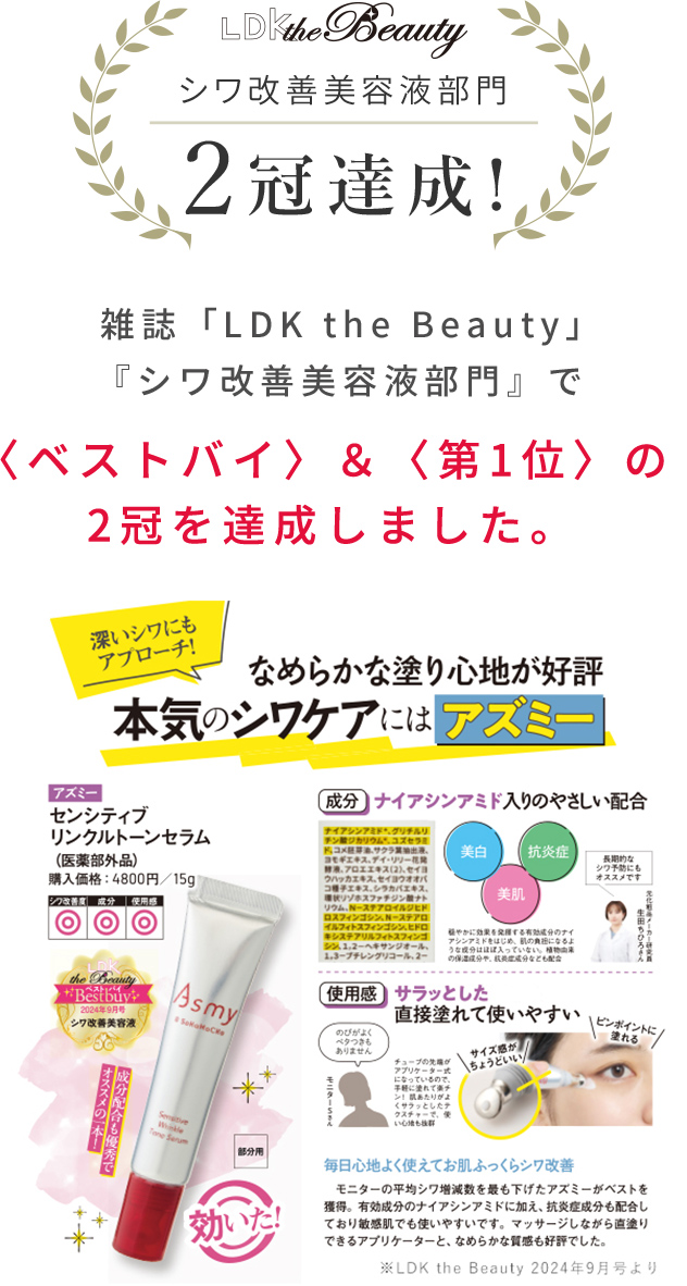 〈ベストバイ〉＆〈第1位〉の2冠を達成しました。