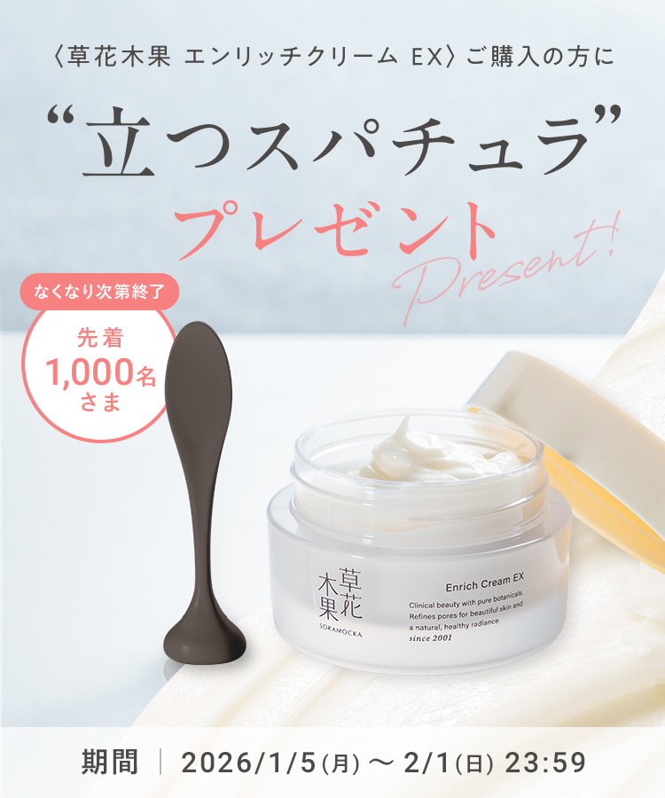 エンリッチクリームEXスパチュラプレゼント