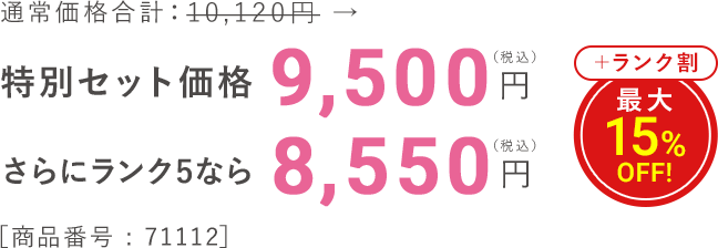 特別セット価格