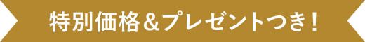 クリスマス限定！特別価格＆プレゼントつき！